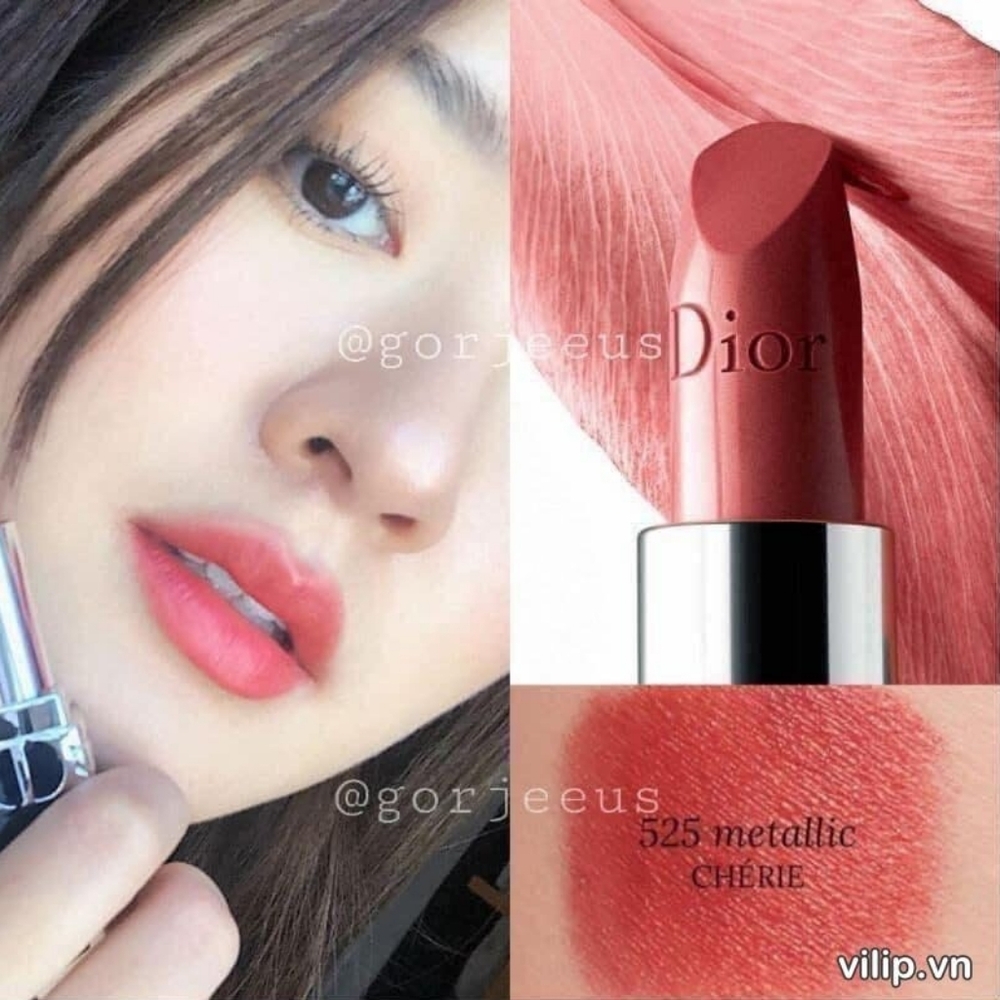 Dior Rouge Lipstick Refill #525 Cherie - Metalic